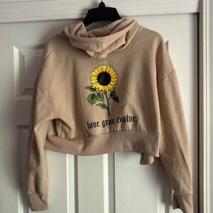 Faded Rose Beige Cropped Jacket Size M